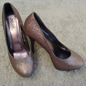 Sizzle rose gold heels